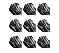 RED DRAGON Darts - Joueur Professionnel Gian Van Veen Hardcore Forme No. 6 Extra épais - 100 Micron - Vols de fléchettes 3 Ensembles par Paquet (9 Vols de fléchettes au Total)