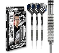 RED DRAGON Darts - Joueur Professionnel - Gian Van Veen Tour Edition 22g - 90% Tungstène Professionnelle Pointe en Acier Jeu de fléchettes avec ailettes et tiges de fléchettes