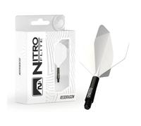 RED DRAGON Darts - Nitro Flite Système intégré de vol et d'arbre - No.2 Forme et design - Disponible en Court, intermédiaire et moyen - Variété de couleurs - Accessoires de fléchettes professionnelles