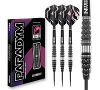 RED DRAGON Darts - Paradym 24g - 90% Tungstène Professionnelle Pointe en Acier Jeu de fléchettes avec ailettes et tiges de fléchettes