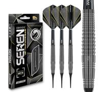 RED DRAGON Darts - Seren Onyx 4-90% Tungstène - 18g Baril / 20g Poids Total Pointe Souple Jeu de fléchettes avec ailettes et tiges de fléchettes