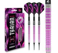 RED DRAGON Darts - Tyrian Series - 90% Professionnelle Tungstène - 20g Baril / 22g Poids Total Pointe Souple Jeu de fléchettes avec ailettes et tiges de fléchettes