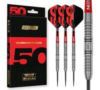 RED DRAGON Fléchettes - Penetrator 1 - Set de Fléchettes Professionnelles en Tungstène 25g | Fléchettes à Pointe Acier Haute Performance | Collection Classiques 50 Ans