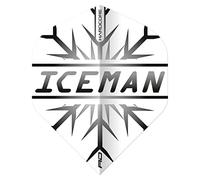 RED DRAGON Gerwyn Price Hardcore Iceman Black Extra Thick Dart Flights - 3 Ensembles par Paquet (9 Vols de fléchettes au Total)