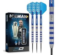 Red Dragon Gerwyn Price Iceman Challenger 24 Gramme Tungstène Professionnel Fléchettes avec ailettes et tiges
