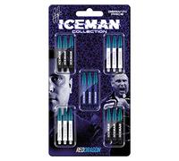 RED DRAGON Gerwyn Price Iceman Nitro Ionic Collection de Manches à fléchettes 5 Jeux par Paquet (15 Manches au Total)