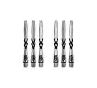 RED DRAGON Gerwyn Price Iceman V-Groove Tige Courte en Aluminium avec Logo Noir