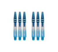 RED DRAGON Gerwyn Price Nitrotech Lot de 2 jeux de fléchettes bleus trempés avec tiges moyennes bleues