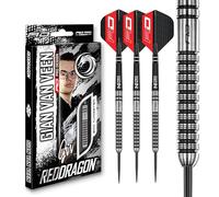 RED DRAGON Gian Van Veen Premium Tungstène Darts Set avec Vols et tiges