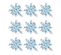 RED DRAGON Hardcore Gerwyn Price Flocon de Neige Freestyle Vols de fléchettes - 3 Ensembles par Paquet (9 Vols de fléchettes au Total)