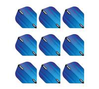 RED DRAGON Hardcore Ionic Blue Dart Flights - 3 Sets per Pack (9 Dart Flights in Total)