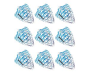 RED DRAGON Hardcore Ionic Gerwyn Price Blue and White Burst Freestyle Vols de fléchettes - 3 Ensembles par Paquet (9 Vols de fléchettes au Total)
