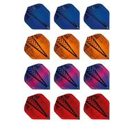 RED DRAGON Hardcore Pack de sélection Treads Extra Épais Standard Fléchettes Dart Flights - 4 Jeux par Paquet (12 Vols au Total)