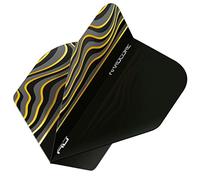 RED DRAGON Hardcore Radical Black Wave Lot de 4 ailettes de fléchettes (12 ailettes au total)