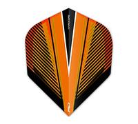 RED DRAGON Hardcore Radical Orange V Extra Épais Standard Fléchettes Dart Flights - 4 Sets per Pack (12 Dart Flights in Total)