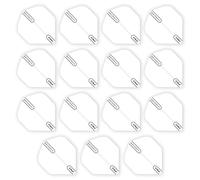 RED DRAGON Hardcore XT Blanc Extra Épais Standard Fléchettes Dart Flights - 5 Jeux par Paquet (15 Dart Vols au Total)