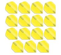 RED DRAGON Hardcore XT Fluoro Jaune Extra Épais Standard Fléchettes Dart Flights - 5 Jeux par Paquet (15 Dart Vols au Total)
