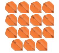 RED DRAGON Hardcore XT Fluoro Orange Extra Épais Standard Fléchettes Dart Flights - 5 Jeux par Paquet (15 Dart Vols au Total)