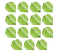 RED DRAGON Hardcore XT Fluoro Vert Extra Épais Standard Fléchettes Dart Flights - 5 Jeux par Paquet (15 Dart Vols au Total)