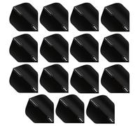 RED DRAGON Hardcore XT Noir Extra Épais Standard Fléchettes Dart Flights - 5 Jeux par Paquet (15 Dart Vols au Total)