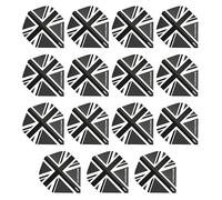 RED DRAGON Hardcore XT Noir Union Jack Extra Épais Standard Fléchettes Dart Flights - 5 Jeux par Paquet (15 Dart Vols au Total)