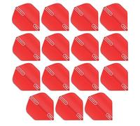 RED DRAGON Hardcore XT Rouge Extra Épais Standard Fléchettes Dart Flights - 5 Jeux par Paquet (15 Dart Vols au Total)