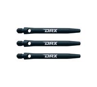 RED DRAGON Hip-Grip Tiges de fléchettes en Graphite Noir Moyen en Aluminium (tiges) - 2 Ensembles par Paquet (6 tiges au Total)