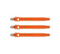 RED DRAGON Hip-Grip Tiges de fléchettes Orange Moyennes en Aluminium (tiges) - 2 Ensembles par Paquet (6 tiges au Total)