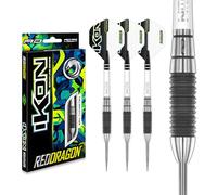 RED DRAGON Ikon 1.2 22 Gramme Professionnel Tungstène Jeu de fléchettes Steeltip avec ailettes et tiges