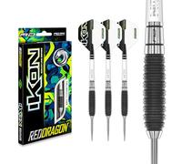 RED DRAGON Ikon 1.4 26 Gramme Professionnel Tungstène Jeu de fléchettes Steeltip avec ailettes et tiges
