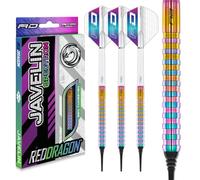 RED DRAGON Javelin Series Premium Tungstène Jeu de fléchettes Softip avec ailettes et tiges