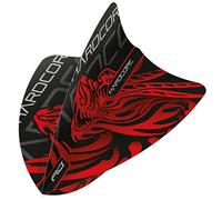 RED DRAGON Jonny Clayton Hardcore Freestyle Volants de fléchettes - 3 jeux par paquet (9 volants au total)