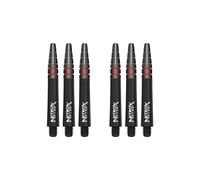 RED DRAGON Nitro Xfire Lot de 2 tiges de fléchettes courtes - Tiges de fléchettes en carbone avec système de verrouillage de vol en aluminium - Design anti-déviation, 36 mm