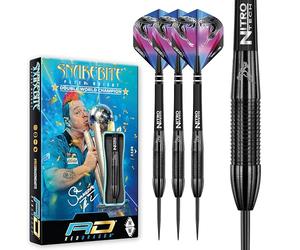 RED DRAGON Peter Wright Snakebite 3: 22g Fléchettes Pointes Acier avec Ailettes et Tiges de Flechettes