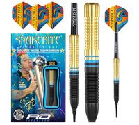 RED DRAGON Peter Wright Snakebite Brass Softip Jeu de fléchettes 20G