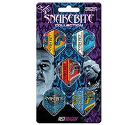 Red Dragon Peter Wright Snakebite DWC Hardcore Fléchettes Vol Collections 5 Jeux par Paquet (15 Vols au Total)