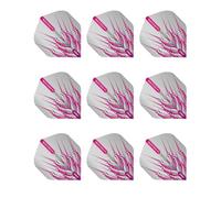 RED DRAGON Peter Wright Snakebite Hardcore Mohawk Lot de 3 ailettes de fléchettes Rose