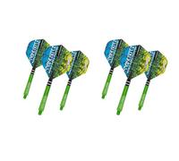 RED DRAGON Peter Wright Snakebite Hardcore Vol de fléchettest et Nitrotech Arbre de fléchette Combo - 2 Ensembles par Paquet