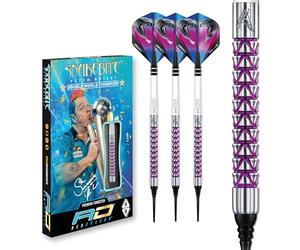 RED DRAGON Peter Wright Snakebite Vyper 20g Barrel, 22g Full Weight Softip Tungsten Darts with Flights & Stems