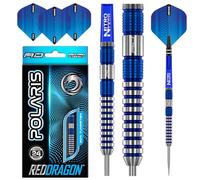 RED DRAGON Polaris: Jeu de fléchettes Professionnelles en tungstène de 24 grammes avec Vols et tiges Nitrotech (tiges)