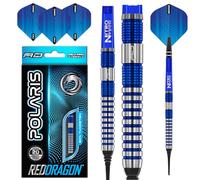RED DRAGON Polaris Softip: Jeu de fléchettes Professionnelles en tungstène de 20 grammes avec Vols et tiges Nitrotech (tiges)