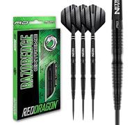 RED DRAGON Razor Edge Extreme Jeu de fléchettes Professionnelles en tungstène 22 g avec ailettes et tiges