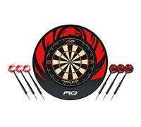 Red Dragon Razor Edge Jeux de fléchettes Professionnels - Tournoi de qualité Standard et Design Dragon Durable avec 2 fléchettes à Pointe en Acier et Laiton.