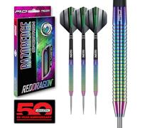 RED DRAGON Razor Edge Spectron Fléchettes en tungstène 26 grammes avec ailettes et tiges (tiges)