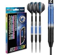 RED DRAGON Razor Edge ZX-3 24g Fléchettes en tungstène avec ailettes et tiges