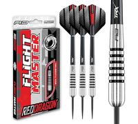 RED DRAGON Torpedo : 28g Flightmaster - Fléchettes en tungstène avec Pointe en Acier, Vols et tiges de fléchettes