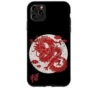 Red Dragon White Rising Sun Chinese Strength Symbol Coque pour iPhone 11 Pro Max