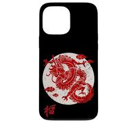 Red Dragon White Rising Sun Chinese Strength Symbol Coque pour iPhone 13 Pro Max