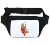 Red Dress Sac banane avec bulles de savon Blanc