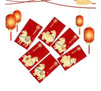 Red Envelopes - 2026 Year of the Horse Gold Foil Embossed, Lunar New Year Envelope Set with Festive Design, Holiday Accessory, Decorative Red Packets for Marriage, Spring Festival, Weddings